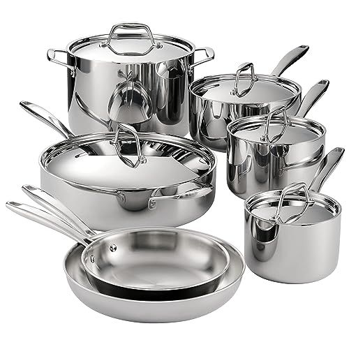 Tramontina Tri-Ply stainless steel cookware set